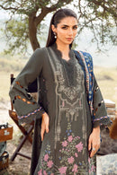 3 Piece Unstitched Printed Linen Suit | MPT-2401-A maria b