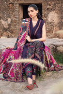 3 Piece Unstitched Printed Linen Suit | MPT-2402-A maria b