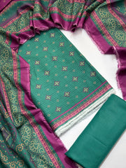 Bin Saeed Printed Lawn Unstitched 3 Piece Suit - D-73