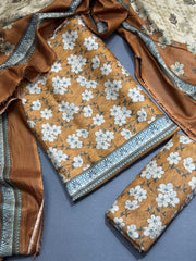 Bin Saeed Printed Lawn Unstitched 3 Piece Suit - D-81