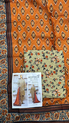 Safina 3pcs unstitched khaddar/cotton 005-C
