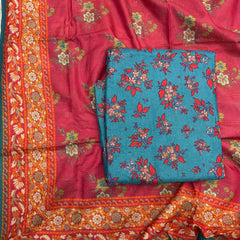 Safina 3pcs unstitched Slub khaddar/cotton 002-b
