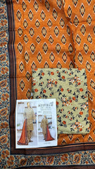 Safina 3pcs unstitched khaddar/cotton 005-C