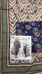 Safina 3pcs unstitched Slub khaddar/cotton 012-A