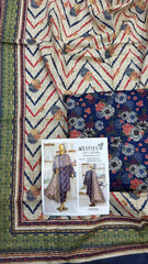 Safina 3pcs unstitched Slub khaddar/cotton 012-A