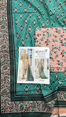 Safina 3pcs unstitched Slub khaddar/cotton 005-A