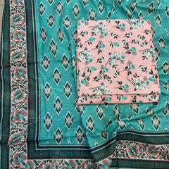 Safina 3pcs unstitched Slub khaddar/cotton 005-A