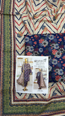 Safina 3pcs unstitched khaddar 012-A