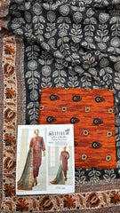 Safina 3pcs unstitched Slub khaddar/cotton 006-A