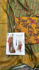 Safina 3pcs unstitched Slub khaddar/cotton 008-c
