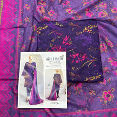 Safina 3pcs unstitched Slub khaddar/cotton 018-c