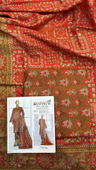 Safina 3pcs unstitched Slub khaddar/cotton 020-A