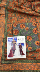 Safina 3pcs unstitched Slub khaddar/cotton 016-A