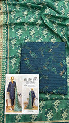 Safina 3pcs unstitched Slub khaddar/cotton 011-A
