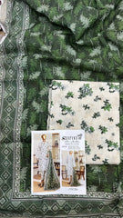 Safina 3pcs unstitched Slub khaddar/cotton 015-B