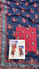 Safina 3pcs unstitched Slub khaddar/cotton 002-A