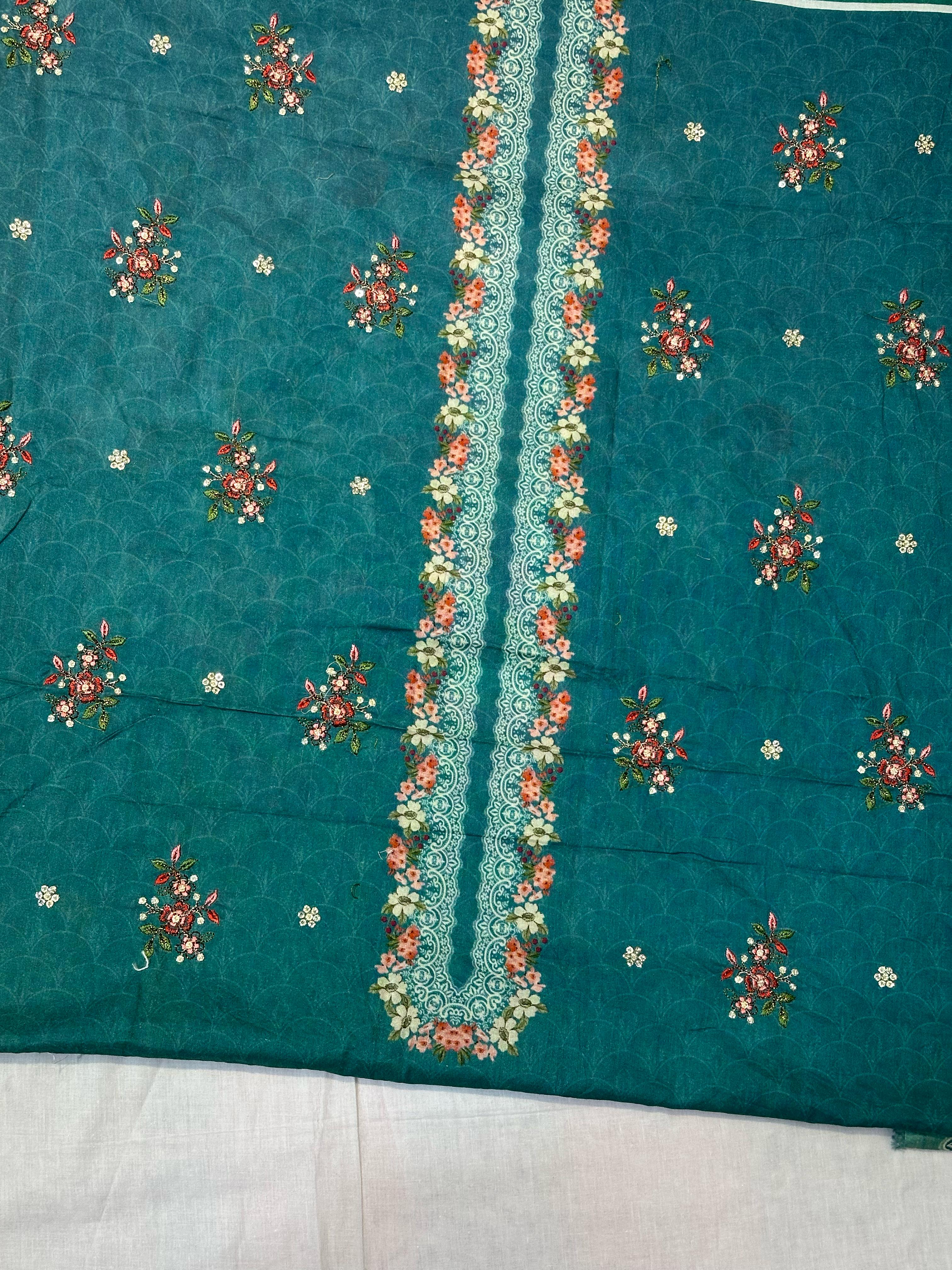 Bin Saeed Embroiderd Lawn Unstitched 3 Piece - AS - 2224 -  - Summer Collection