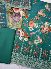 Bin Saeed Embroiderd Lawn Unstitched 3 Piece - AS - 2224 -  - Summer Collection