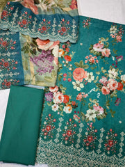 Bin Saeed Embroiderd Lawn Unstitched 3 Piece - AS - 2224 -  - Summer Collection
