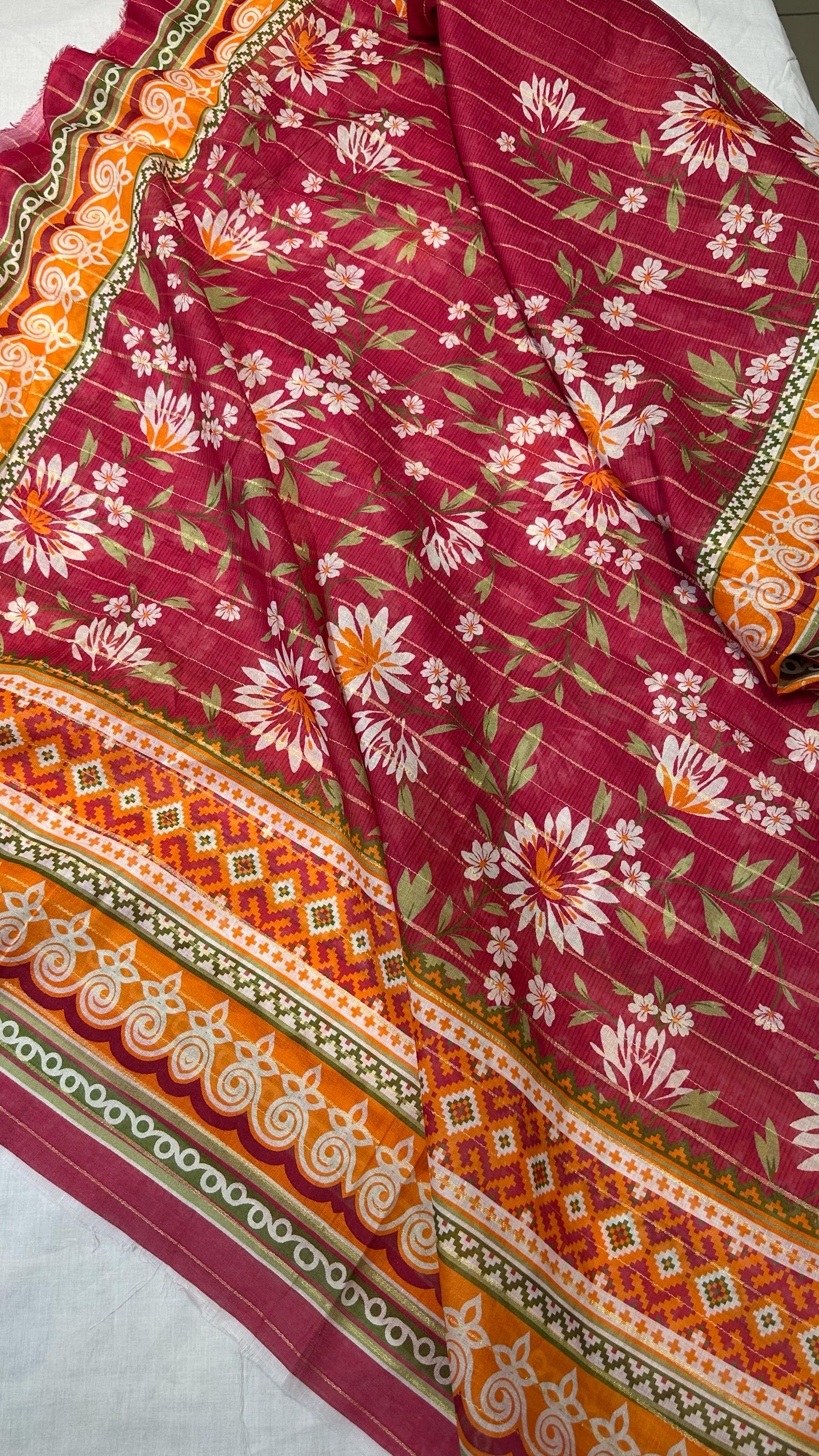 Bin Saeed Embroiderd Lawn Unstitched 3 Piece - AS - 2529 - Mustard - Summer Collection