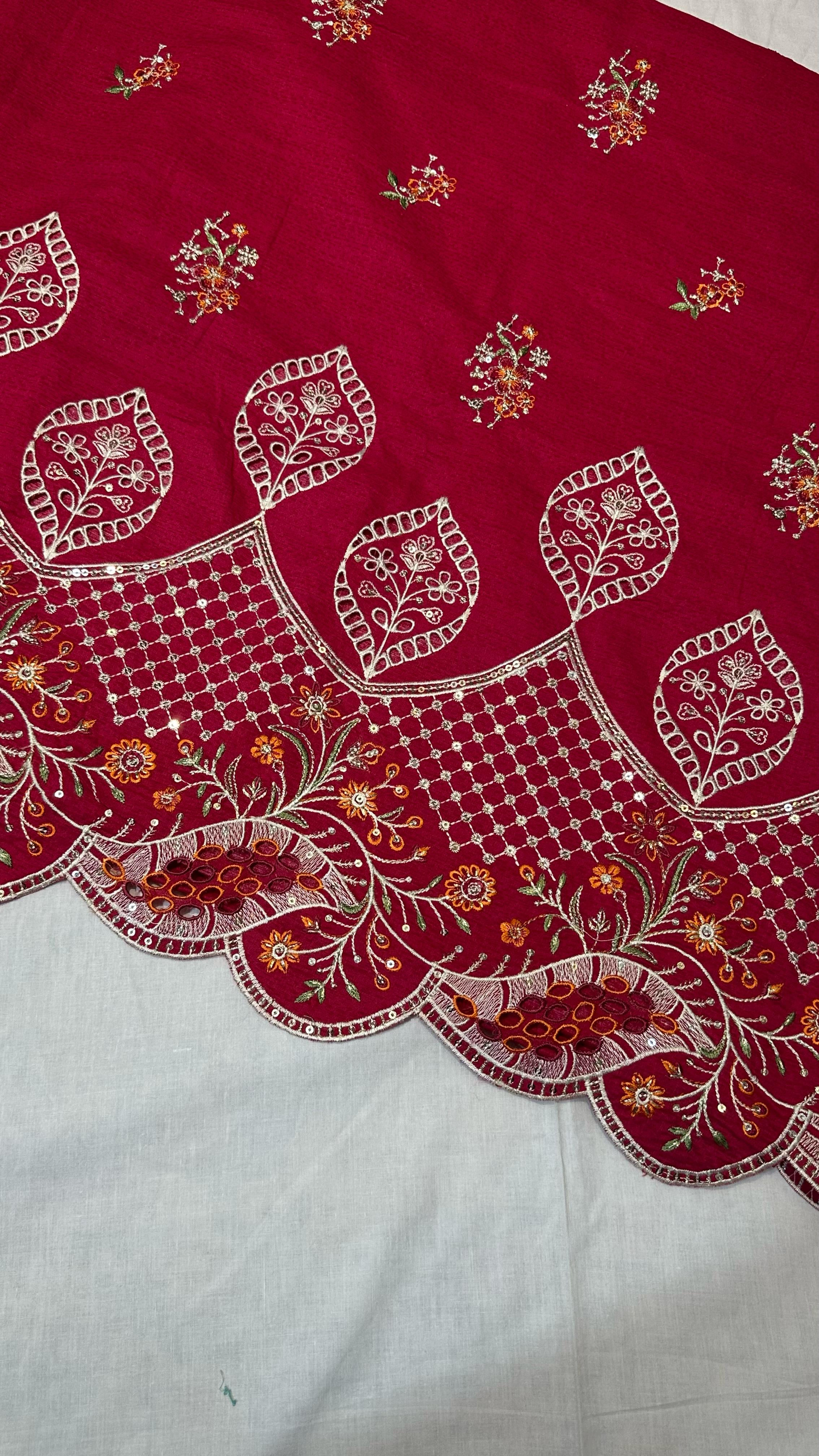 Bin Saeed Embroiderd Lawn Unstitched 3 Piece - AS - 2529 - Mustard - Summer Collection