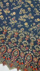 Bin Saeed Embroiderd Lawn Unstitched 3 Piece - AS - 2521 - Blue - Summer Collection