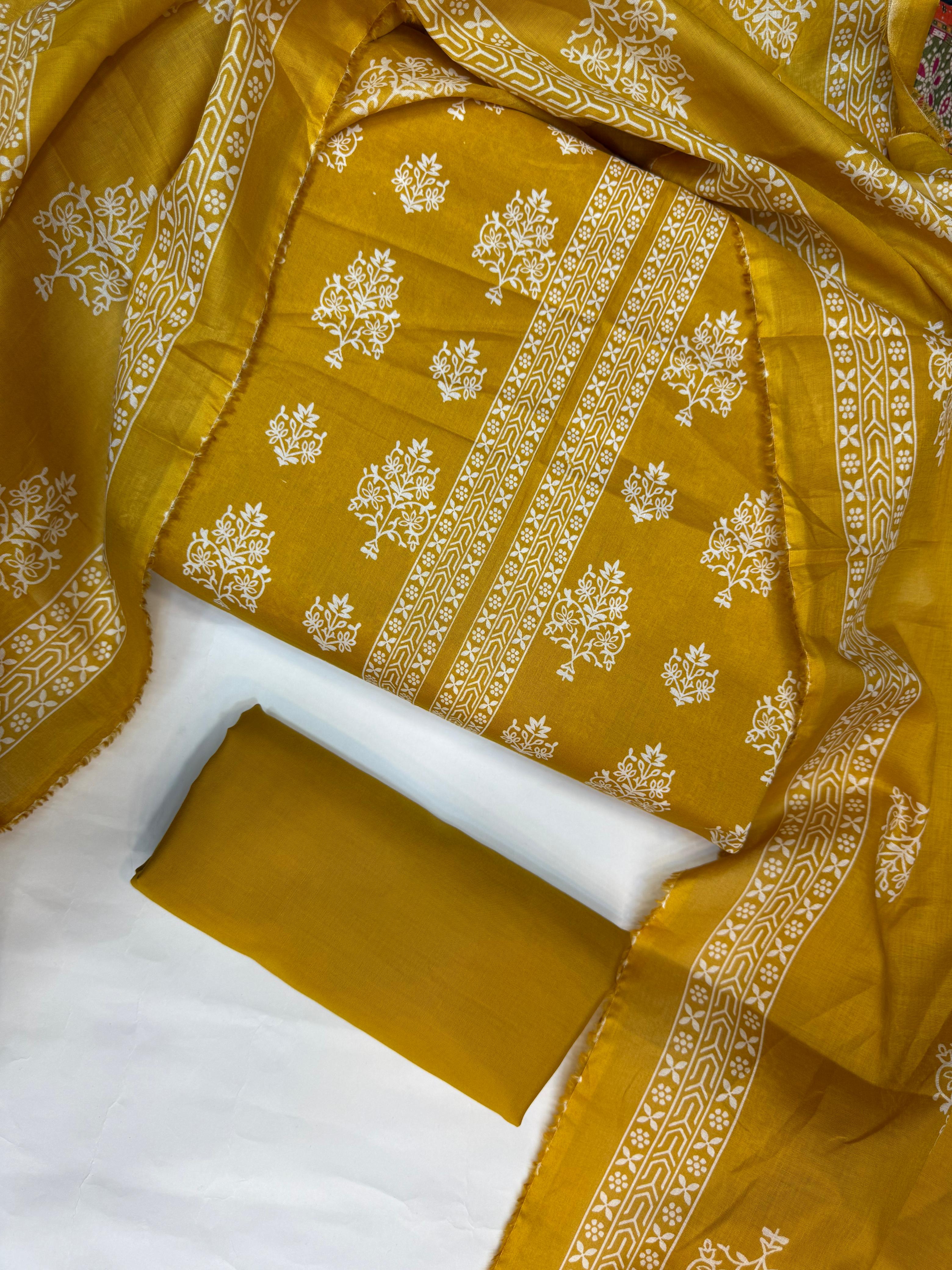 Bin Saeed Printed Lawn Unstitched 3 Piece - AS - 2529 - Summer Collection