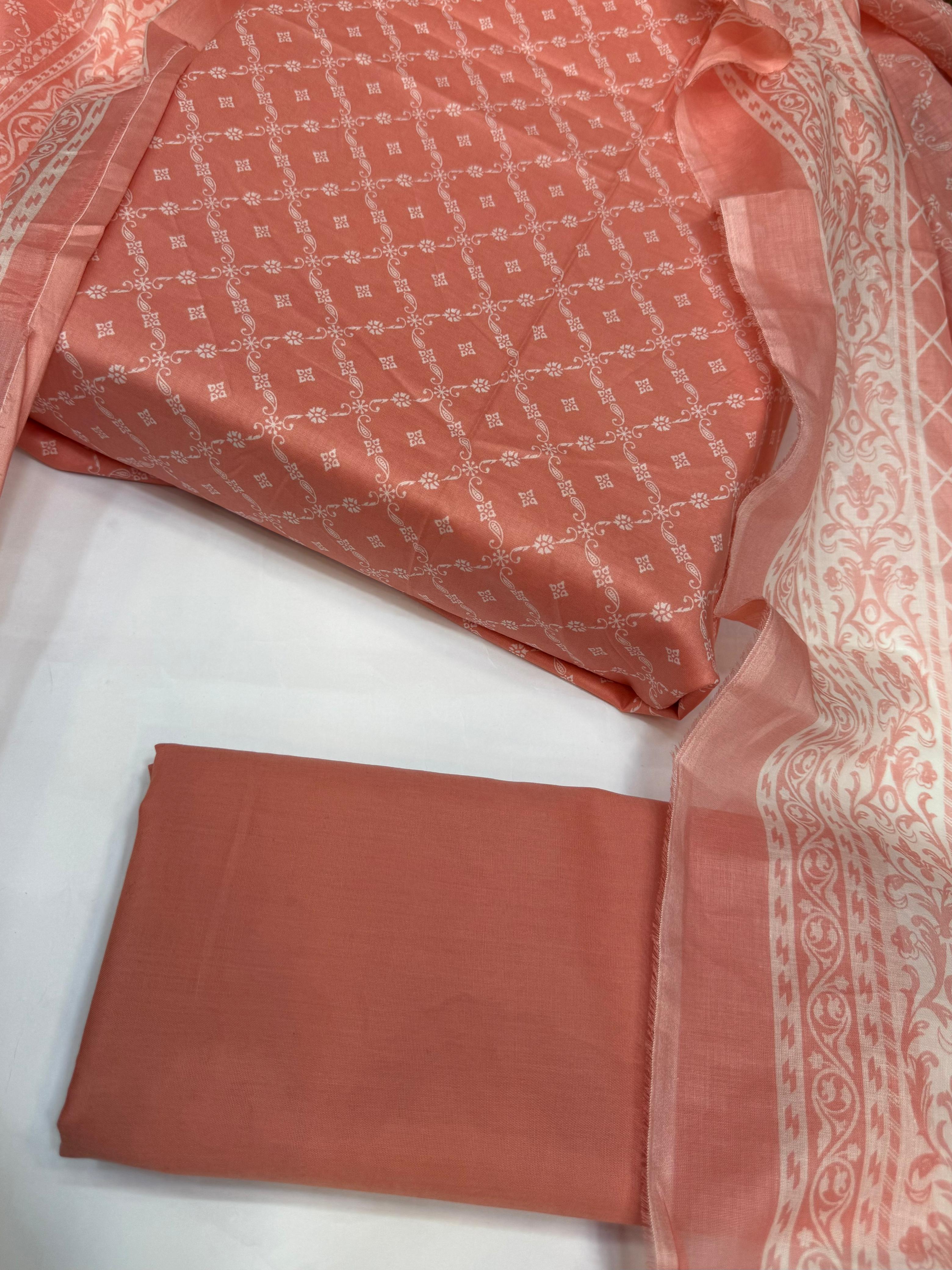 Bin Saeed Printed Lawn Unstitched 3 Piece - AS - 2525 - Summer Collection
