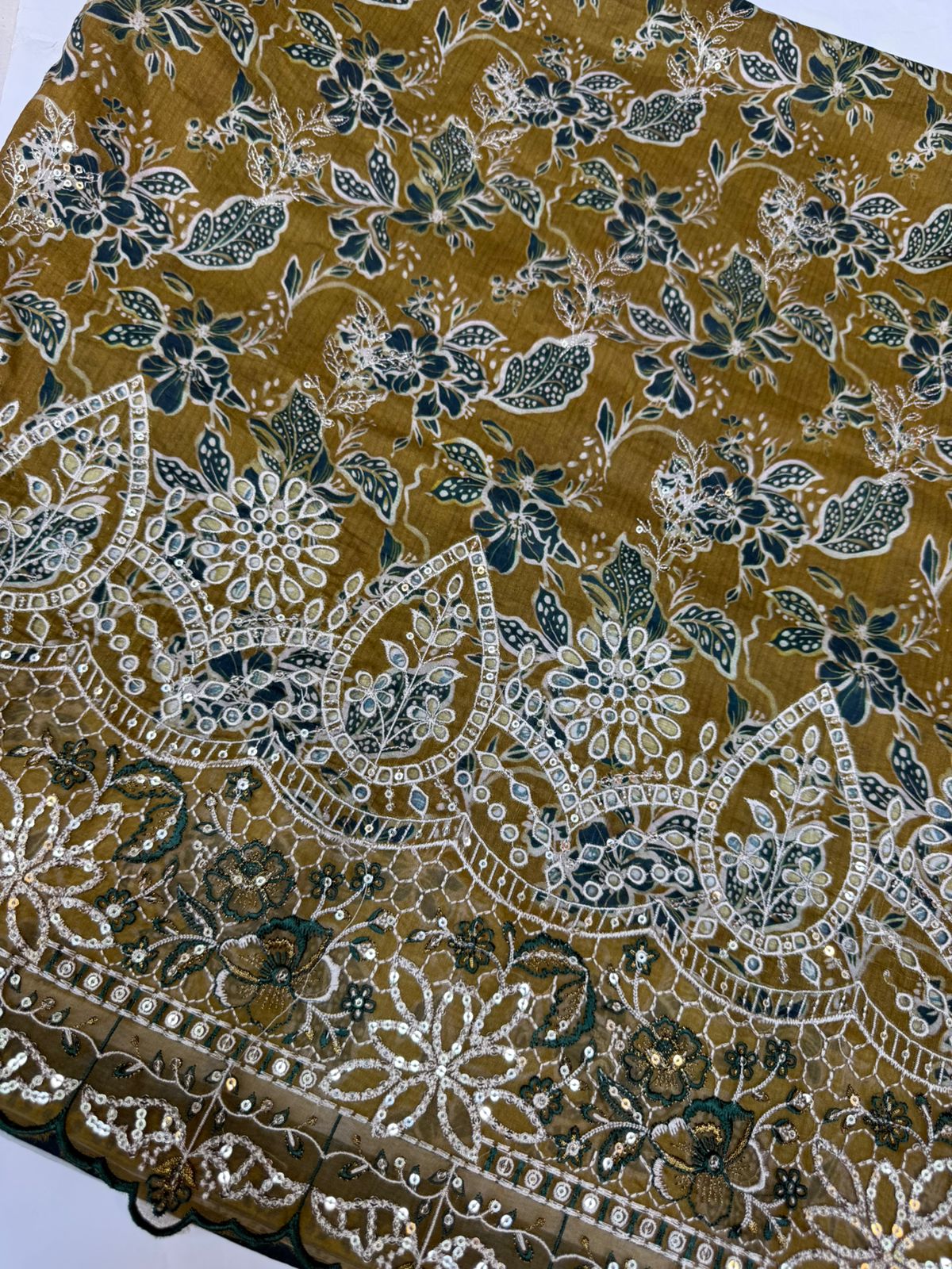 Bin Saeed Embroiderd Lawn Unstitched 3 Piece - AS - 2625 - Summer Collection