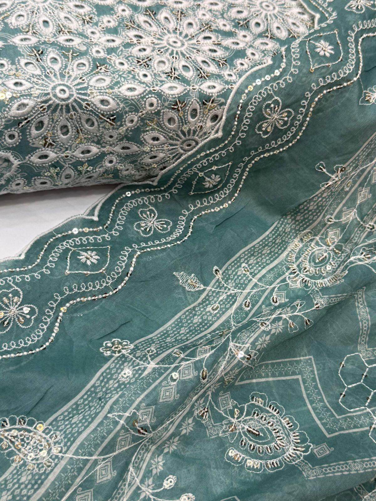 Bin Saeed Embroiderd Lawn Unstitched 3 Piece - AS - 2629 - Summer Collection