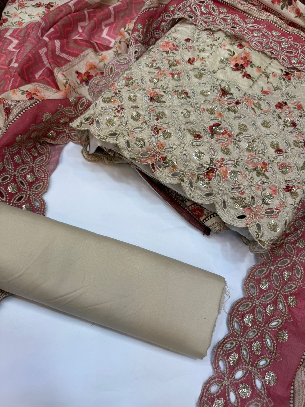 Bin Saeed Embroiderd Lawn Unstitched 3 Piece - AS - 2621 - Summer Collection