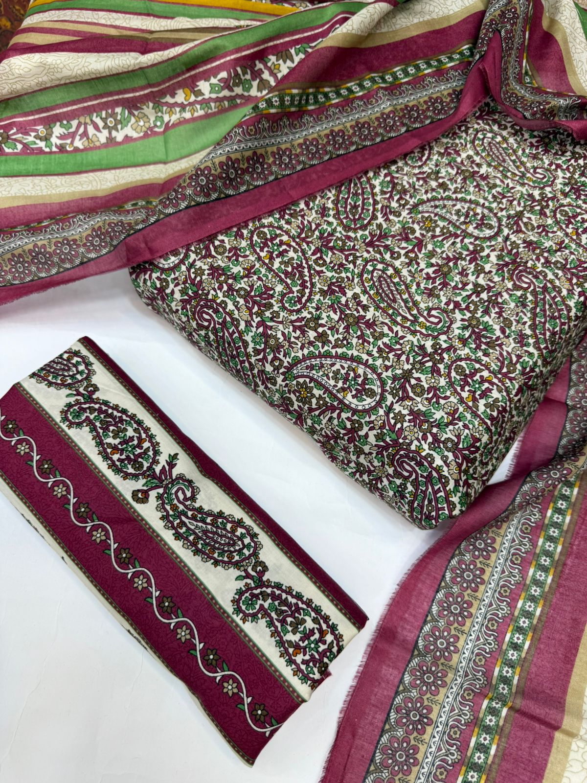 Bin Saeed Printed Lawn Unstitched 3 Piece - AS - 2545 - Summer Collection