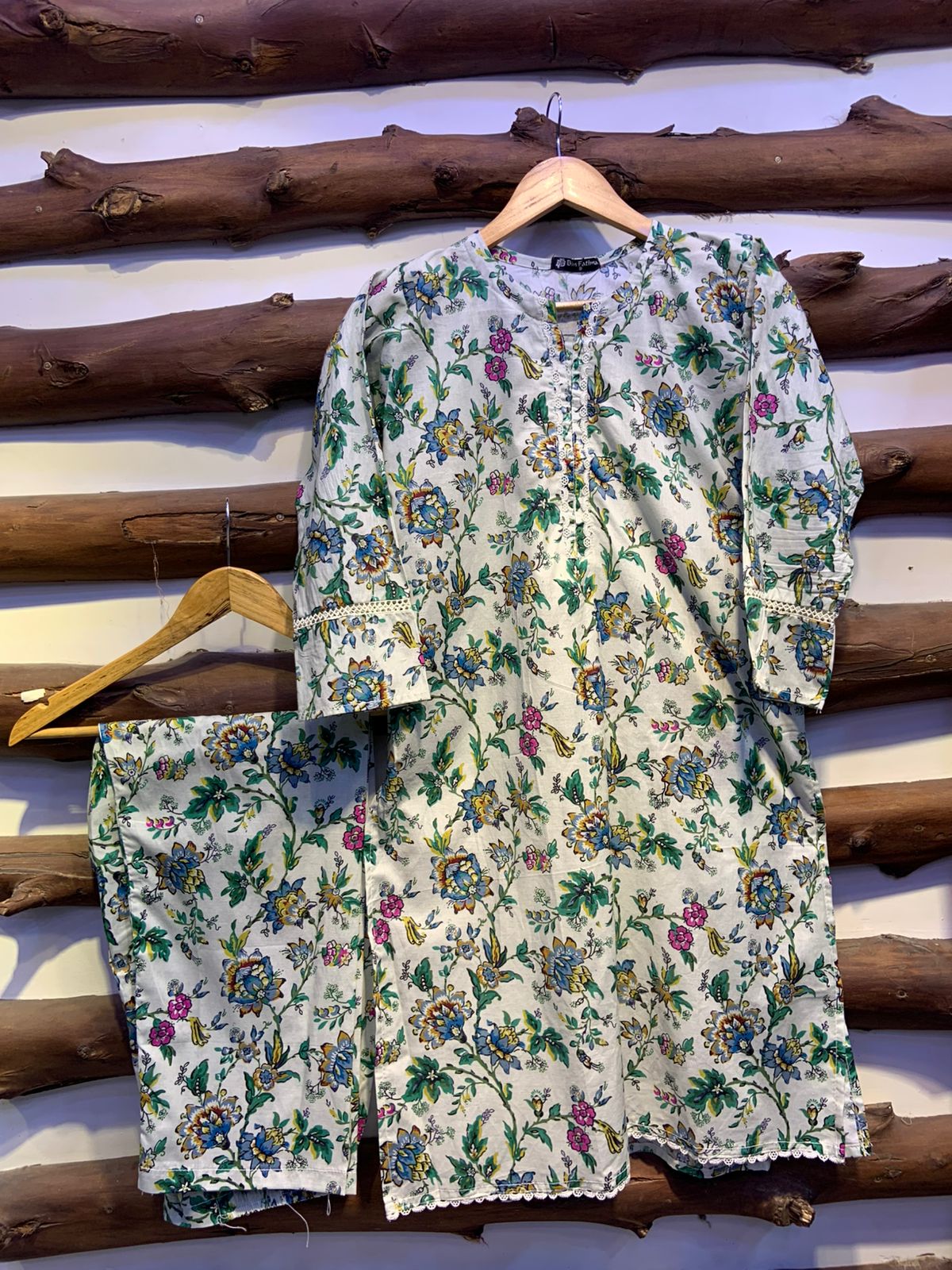 2-Piece Printed Cord Set – Stylish Casual Wear | D-21
