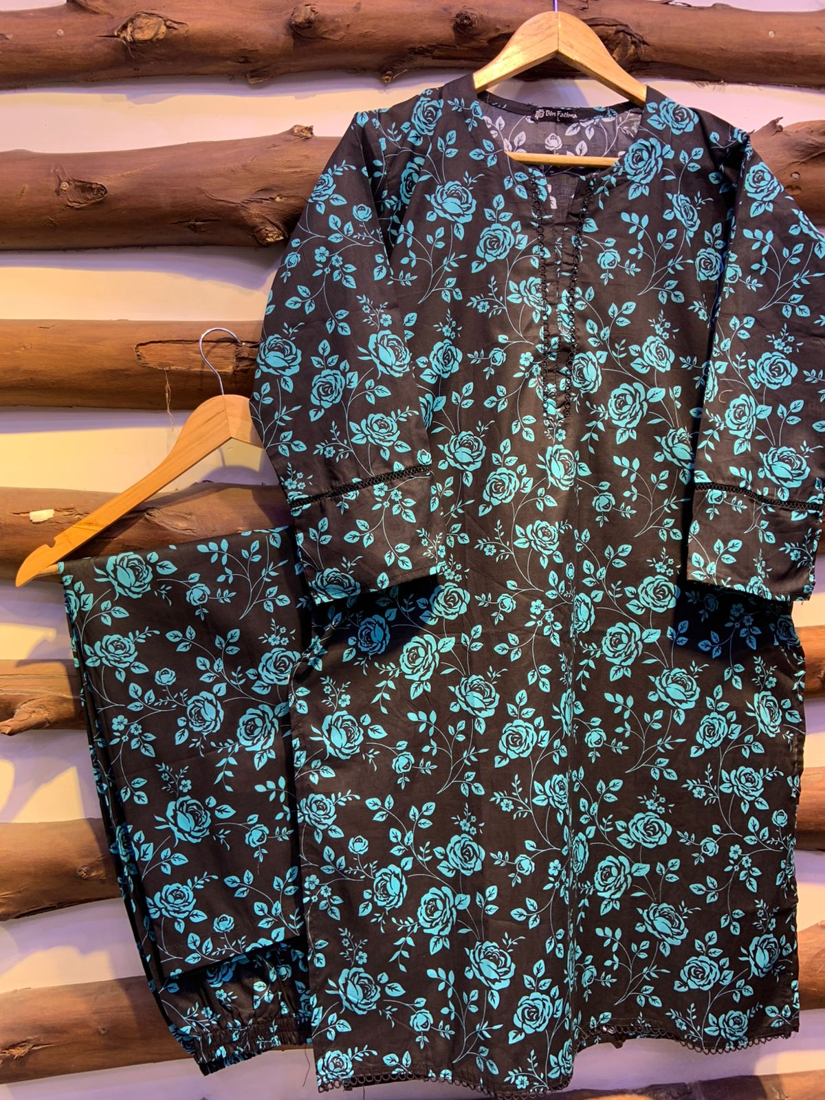 2-Piece Printed Cord Set – Stylish Casual Wear | D-20