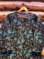 2-Piece Printed Cord Set – Stylish Casual Wear | D-20