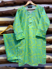 2-Piece Printed Cord Set – Stylish Casual Wear | D-15