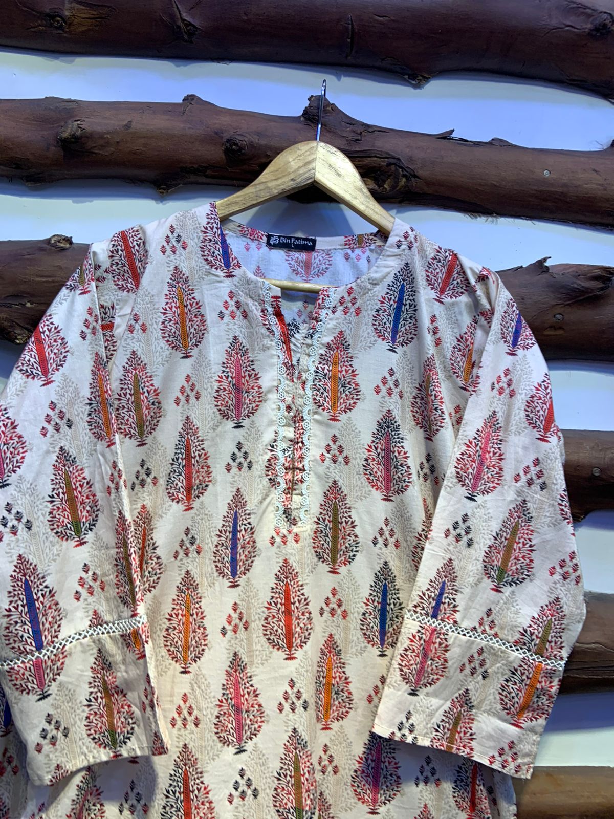 2-Piece Printed Cord Set – Stylish Casual Wear | D-09