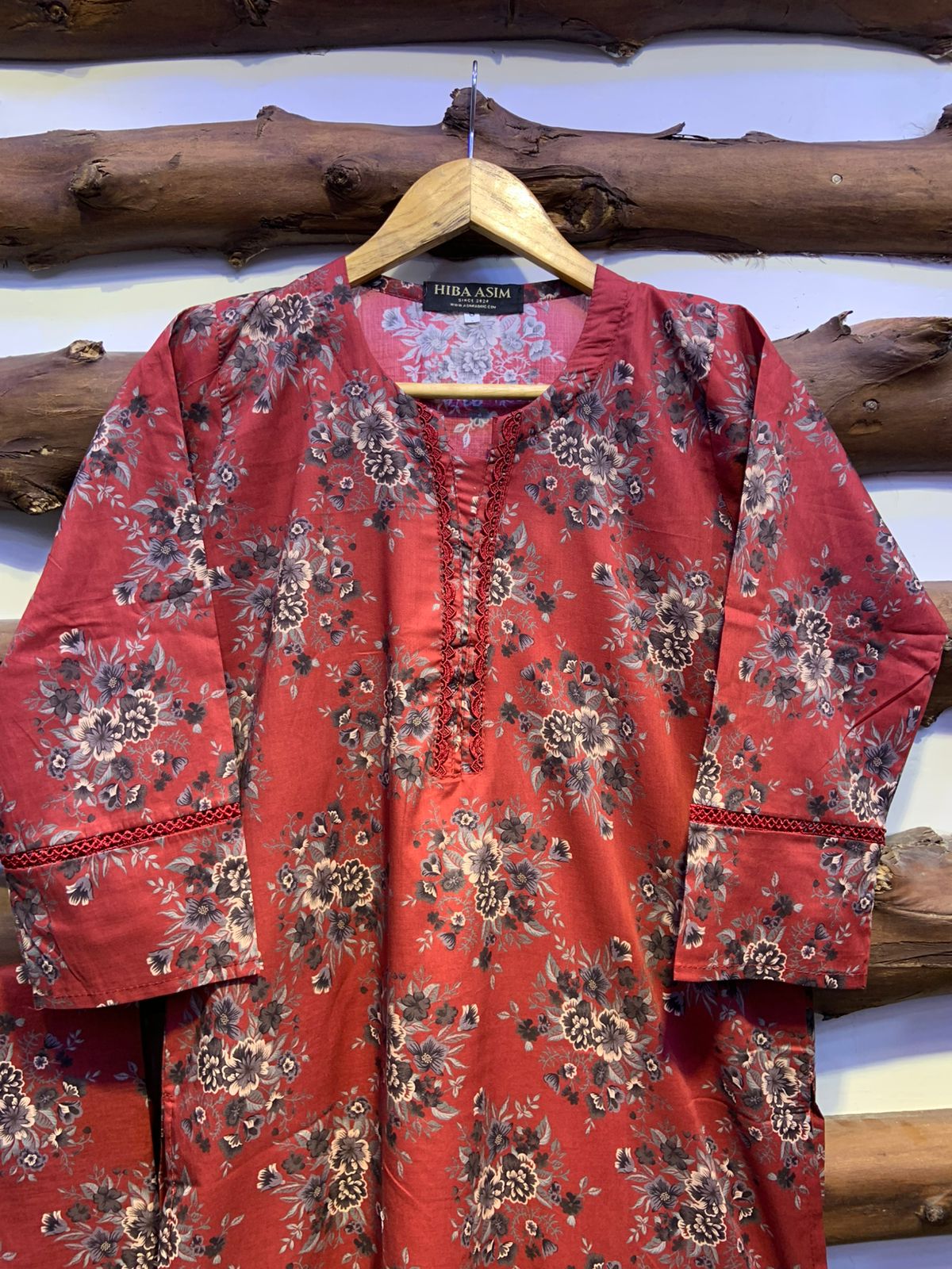 2-Piece Printed Cord Set – Stylish Casual Wear | D-08