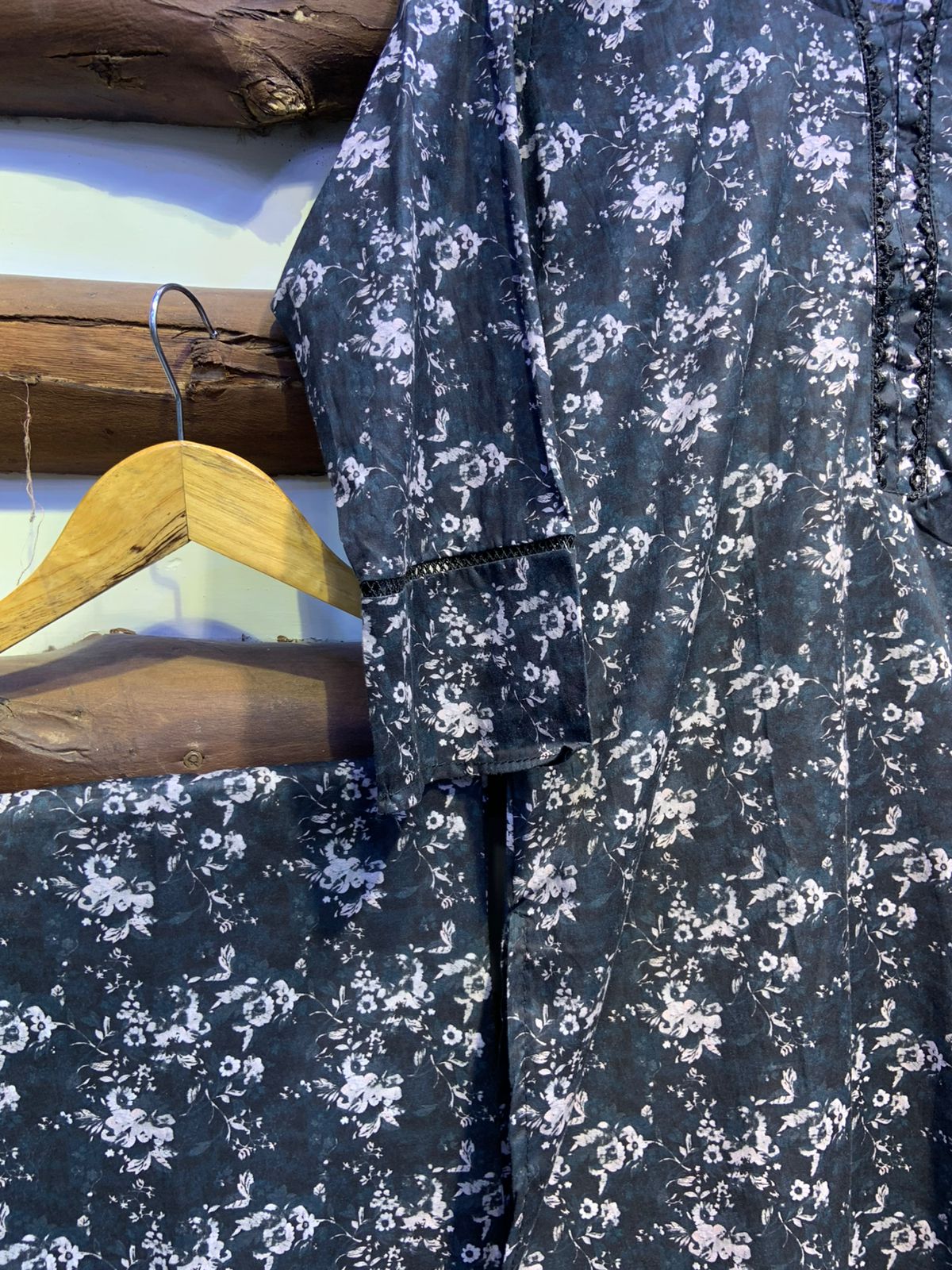 2-Piece Printed Cord Set – Stylish Casual Wear | D-06