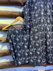 2-Piece Printed Cord Set – Stylish Casual Wear | D-06