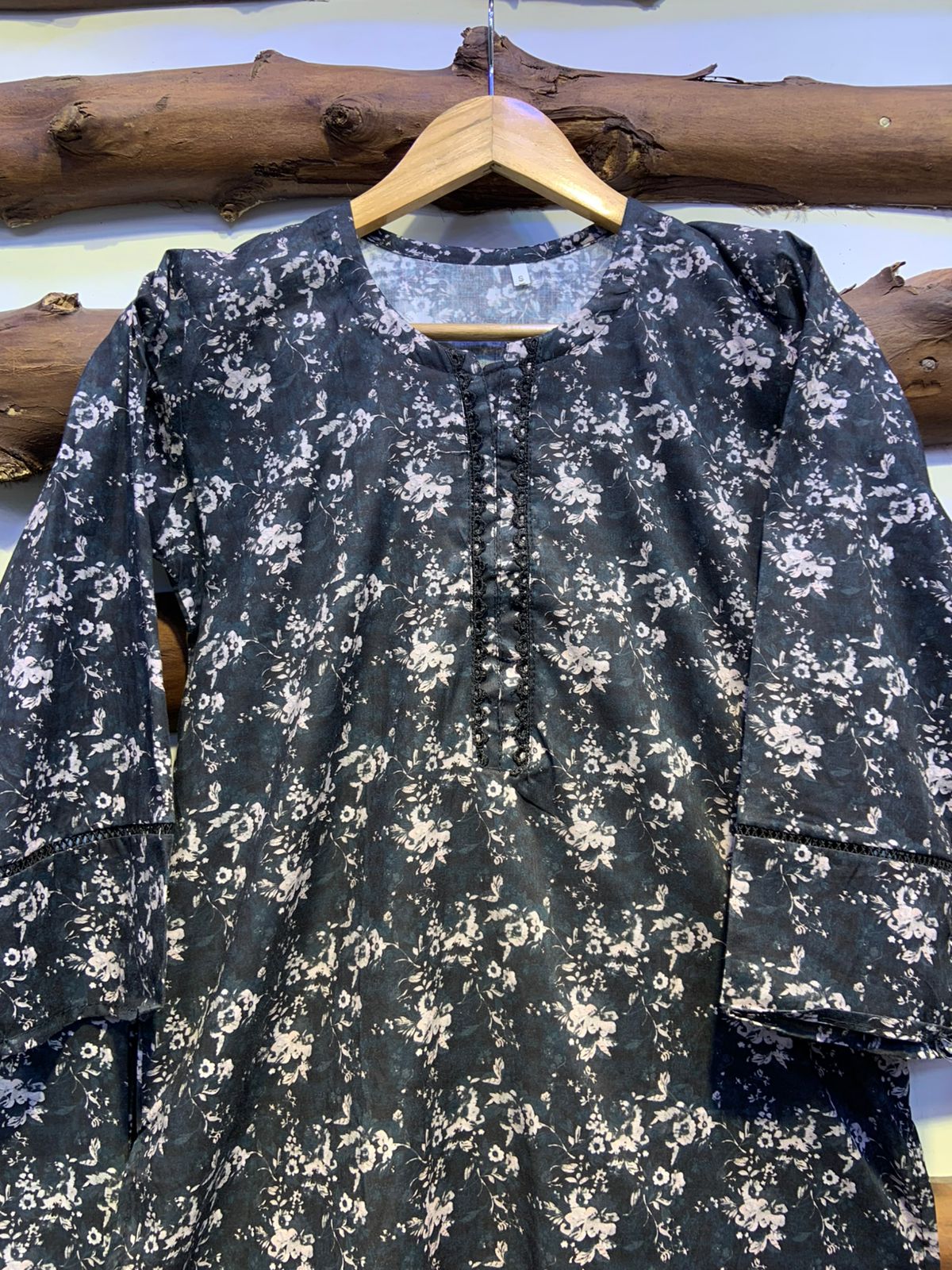 2-Piece Printed Cord Set – Stylish Casual Wear | D-06