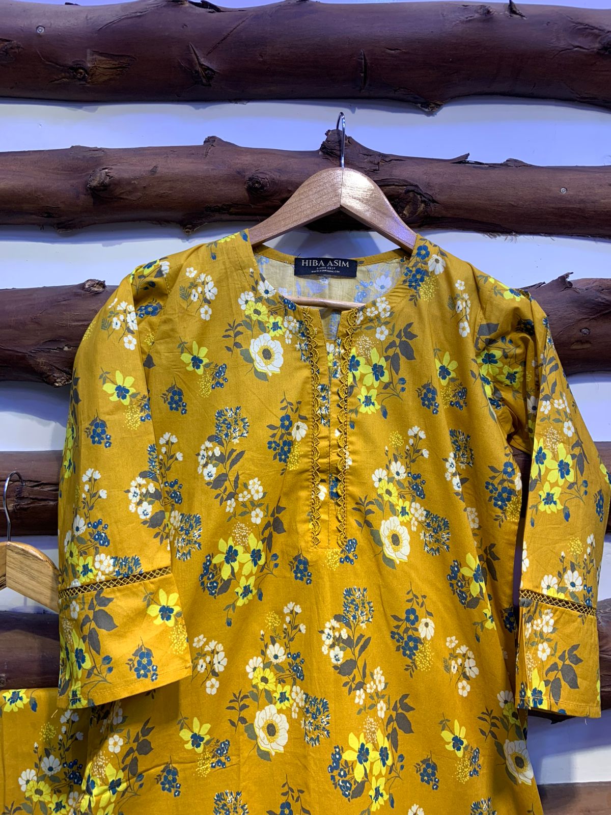 2-Piece Printed Cord Set – Stylish Casual Wear | D-04