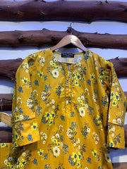 2-Piece Printed Cord Set – Stylish Casual Wear | D-04