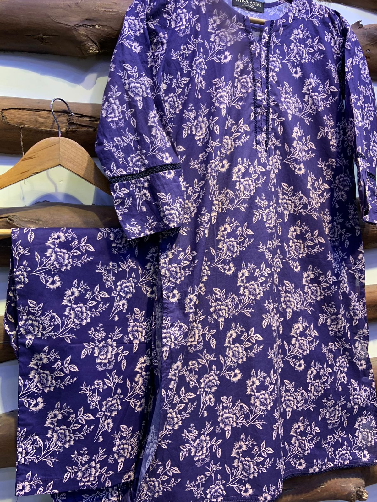 2-Piece Printed Cord Set – Stylish Casual Wear | D-02