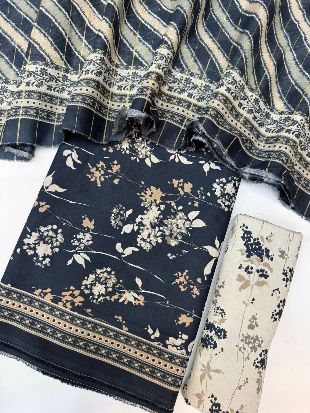 Bin Saeed Printed Lawn Unstitched 3 Piece - AS - 2585 -  - Summer Collection