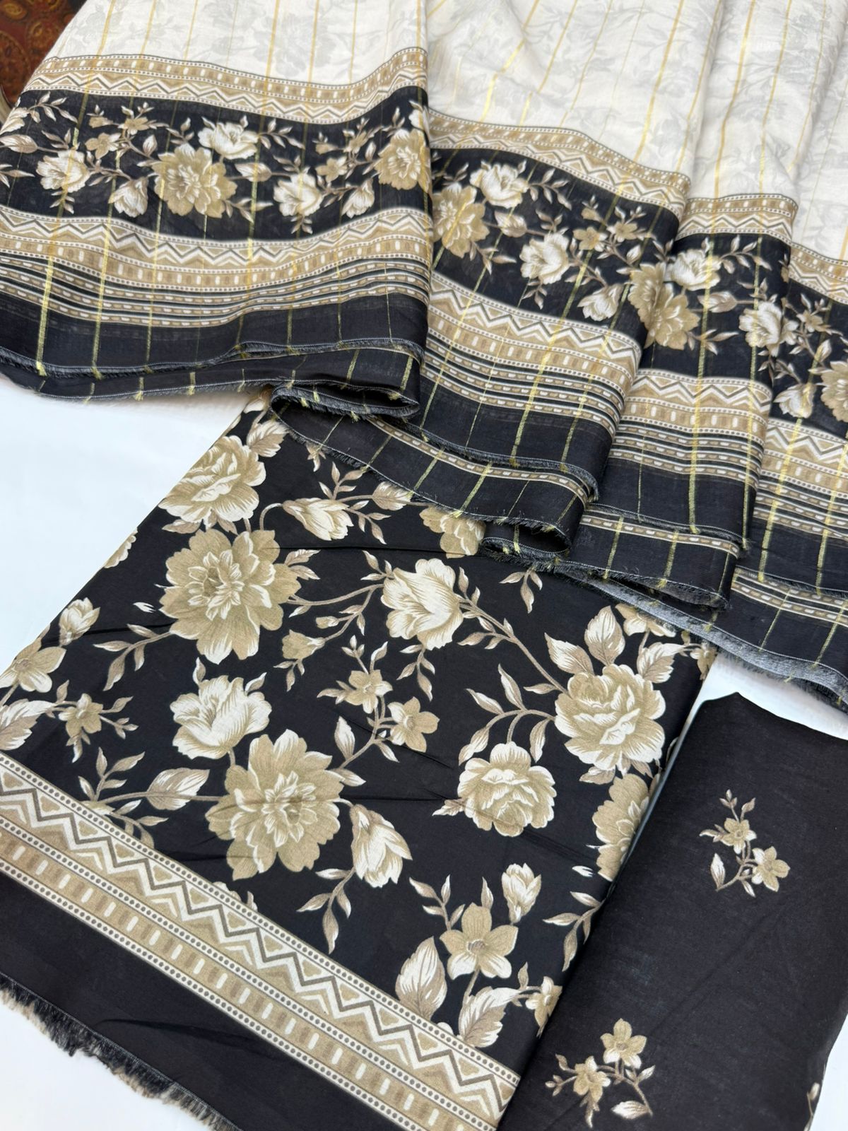 Bin Saeed Printed Lawn Unstitched 3 Piece - AS - 2592 -  - Summer Collection