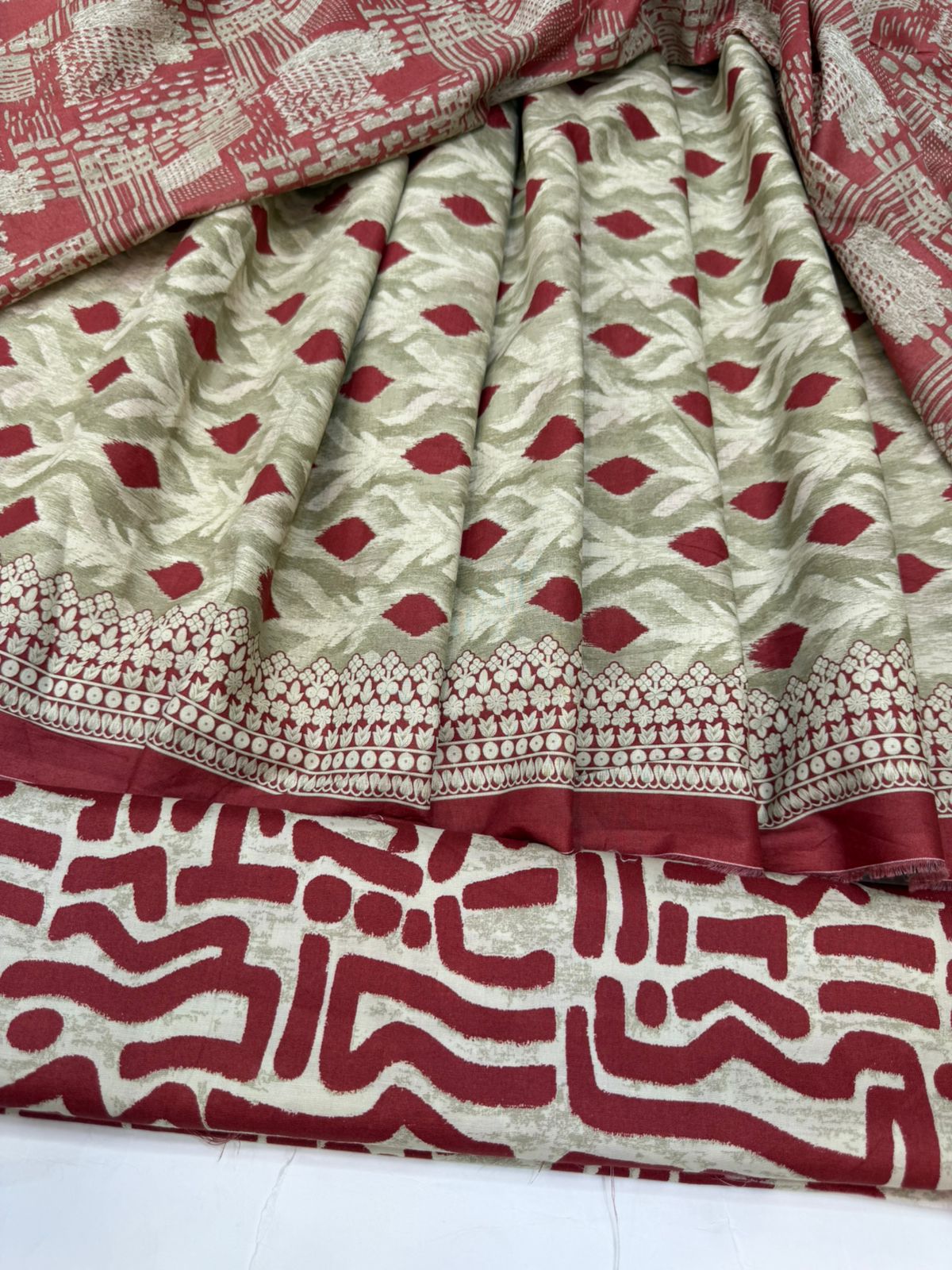 Bin Saeed Printed Lawn Unstitched 3 Piece - AS - 2583 -  - Summer Collection