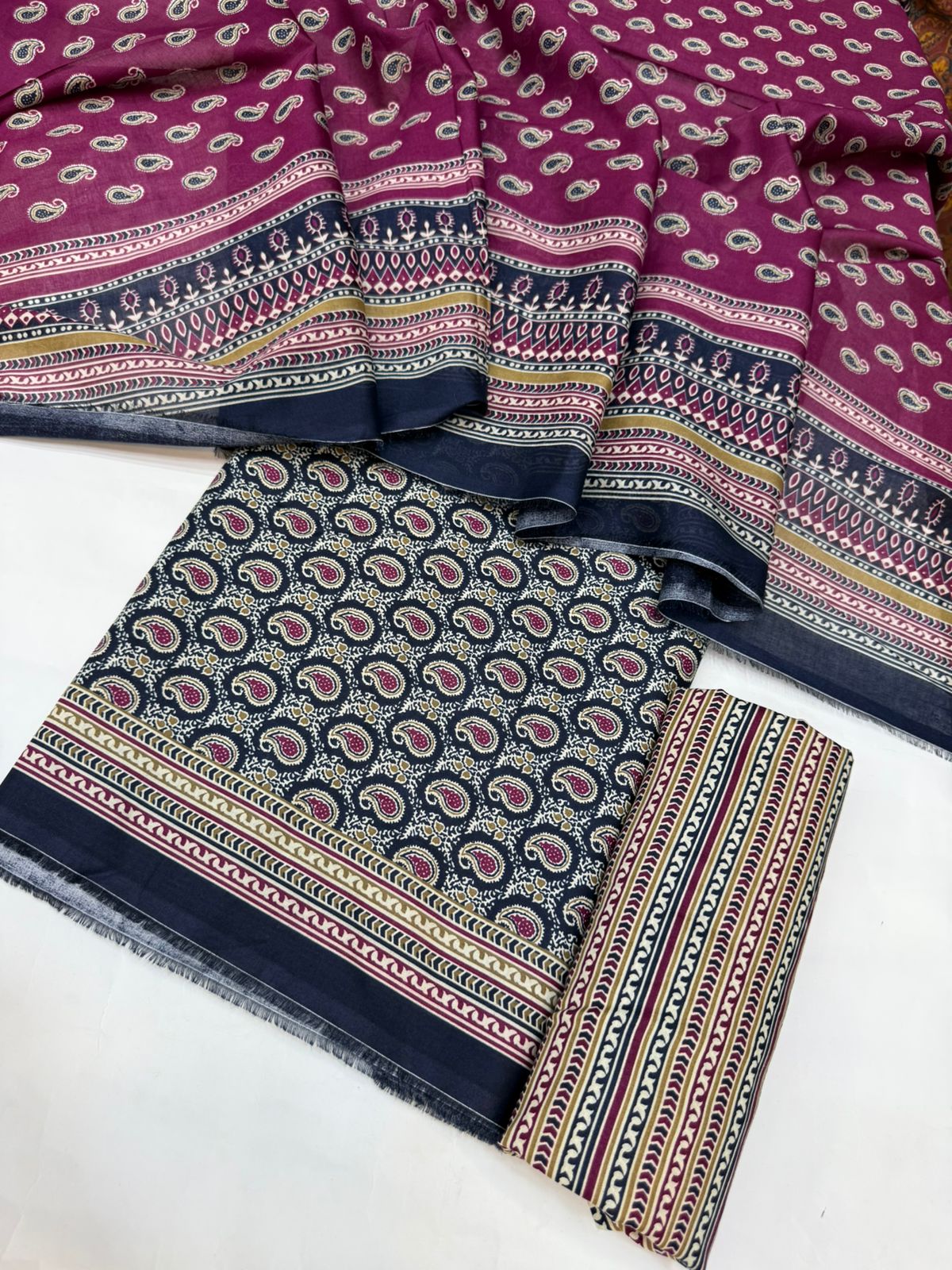 Bin Saeed Printed Lawn Unstitched 3 Piece - AS - 2584 -  - Summer Collection