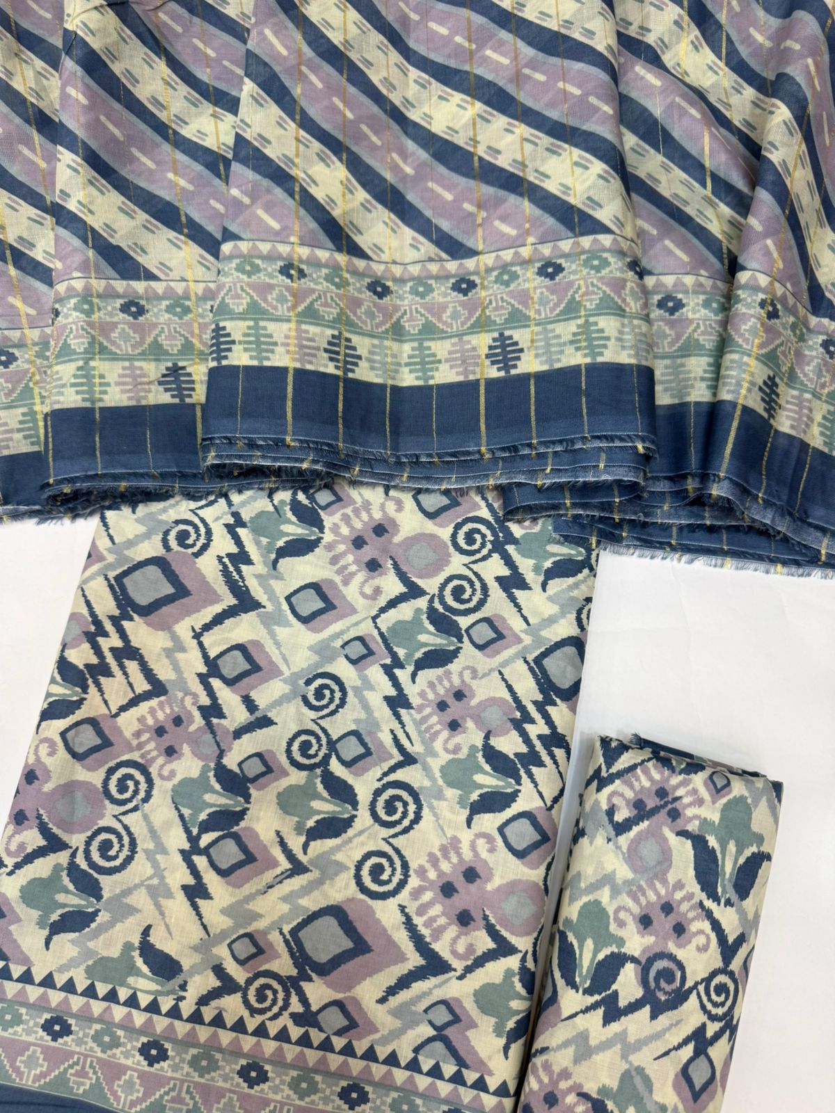 Bin Saeed Printed Lawn Unstitched 3 Piece - AS - 2587 -  - Summer Collection