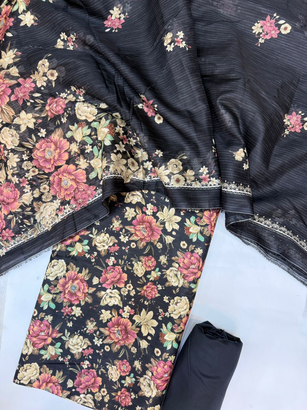 Bin Saeed Printed Lawn Unstitched 3 Piece - AS - 2586 -  - Summer Collection